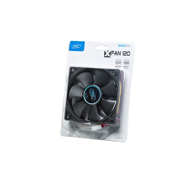 DeepCool Cooler 12cm - XFAN 120 (26dB; max. 75,96 m3/h; 3pin csatlakozó; ház hűtésre) - Image 4