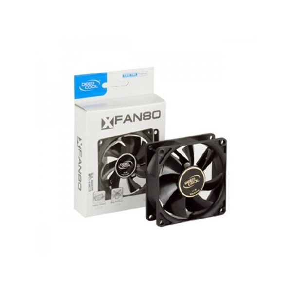 DeepCool Cooler 8cm - XFAN 80 (20.3dB; max. 37,03 m3/h; 2pin molex csati; 8cm, ház hűtésre) - Image 3