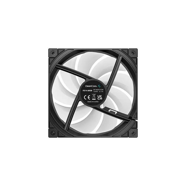 DeepCool Cooler 14cm - FD14 ARGB (3in1) (25,6dB; max. 144,09 m3/h; 3pin csatlakozó; hydro bearing, ház hűtésre, PWM) - Image 6