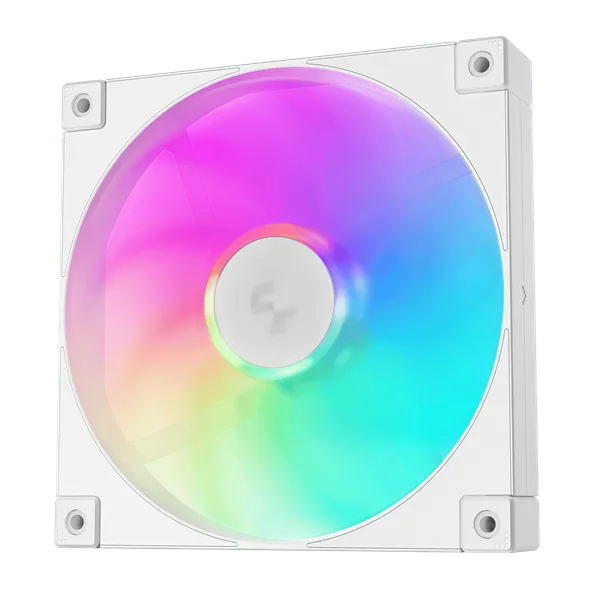 DeepCool Cooler 14cm - FD14 ARGB WH (3in1) (25,6dB; max. 144,09 m3/h; 3pin csatlakozó; hydro bearing, ház hűtésre, PWM) - Image 2
