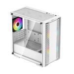 DeepCool Számítógépház - CC360 ARGB WH (fehér, ablakos, 3x12cm ventilátor, Mini-ITX / Micro-ATX, 1xUSB3.0, 1xUSB2.0) - Image 3
