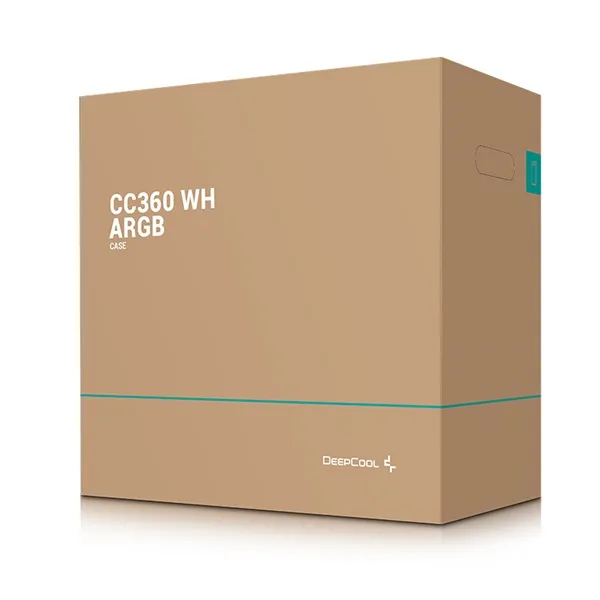 DeepCool Számítógépház - CC360 ARGB WH (fehér, ablakos, 3x12cm ventilátor, Mini-ITX / Micro-ATX, 1xUSB3.0, 1xUSB2.0) - Image 15
