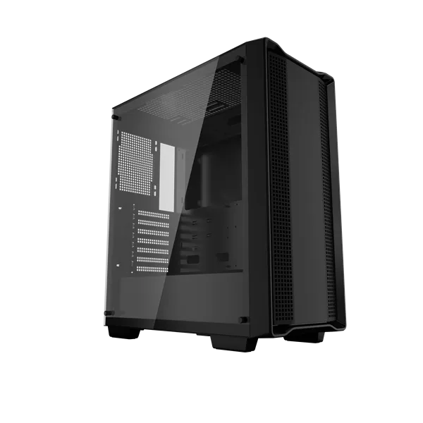 DeepCool Számítógépház - CC560 V2 Limited (fekete, ablakos, venti nélkül,  ATX, 1xUSB3.0, 1xUSB2.0)