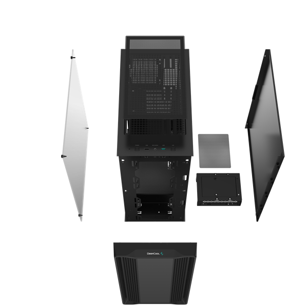 DeepCool Számítógépház - CC560 Limited (fekete, ablakos, venti nélkül, Mini-ITX / Micro-ATX / ATX, 1xUSB3.0, 1xUSB2.0) - Image 13
