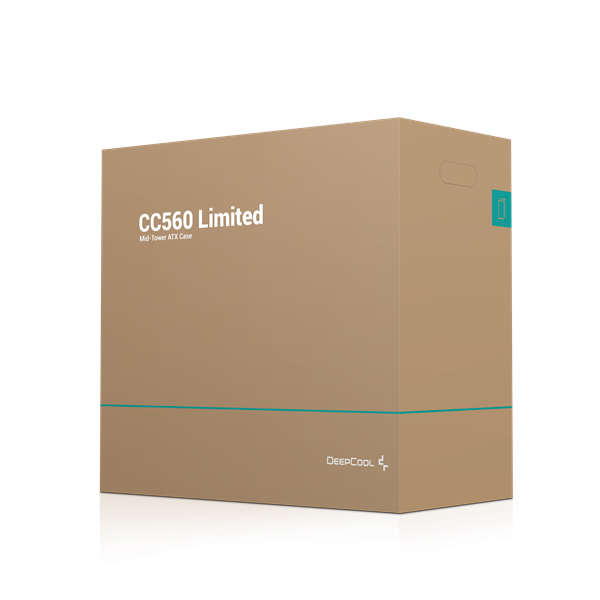 DeepCool Számítógépház - CC560 Limited (fekete, ablakos, venti nélkül, Mini-ITX / Micro-ATX / ATX, 1xUSB3.0, 1xUSB2.0) - Image 14