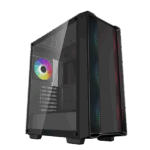 DeepCool Számítógépház - CC560 A-RGB V2 (fekete, ablakos, 4x12cm venti, Mini-ITX / Micro-ATX / ATX, 1xUSB3.0, 1xUSB2.0) - Image 2