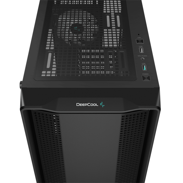 DeepCool Számítógépház - CC560 A-RGB V2 (fekete, ablakos, 4x12cm venti, Mini-ITX / Micro-ATX / ATX, 1xUSB3.0, 1xUSB2.0) - Image 9