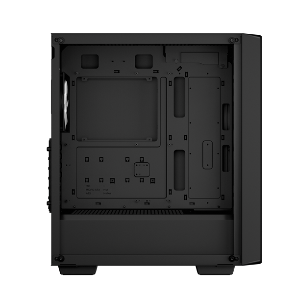 DeepCool Számítógépház - CC560 MESH V2 (ablakos, 4x12cm A-RGB ventilátor, ATX, 2xUSB3.0, fekete) - Image 4