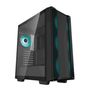DeepCool Számítógépház - CC560 V2 (fekete, ablakos, 4x12cm LED venti, Mini-ITX / Micro-ATX / ATX, 1xUSB3.0, 1xUSB2.0)