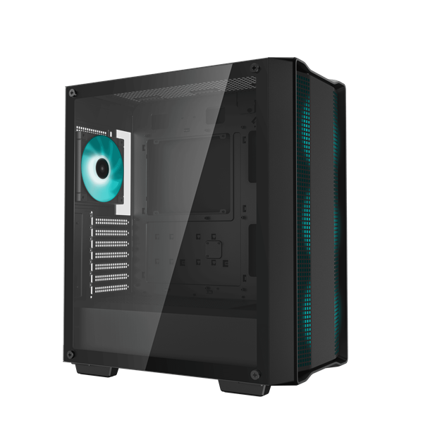 DeepCool Számítógépház - CC560 V2 (fekete, ablakos, 4x12cm LED venti, Mini-ITX / Micro-ATX / ATX, 1xUSB3.0, 1xUSB2.0) - Image 2