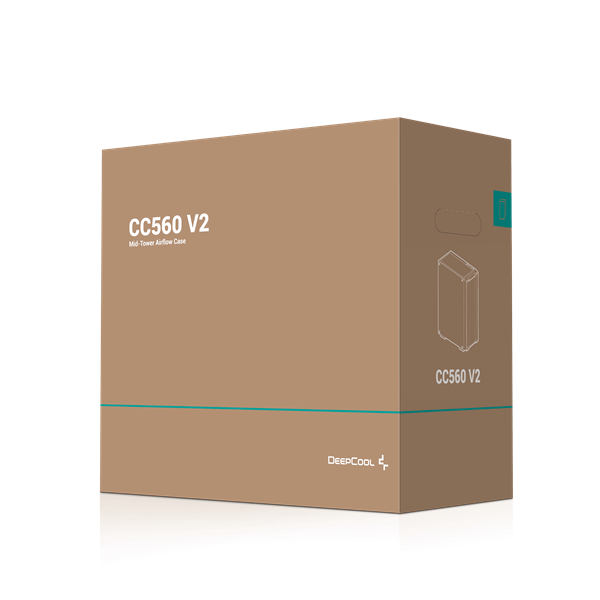 DeepCool Számítógépház - CC560 V2 (fekete, ablakos, 4x12cm LED venti, Mini-ITX / Micro-ATX / ATX, 1xUSB3.0, 1xUSB2.0) - Image 13