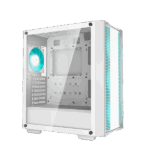 DeepCool Számítógépház - CC560 WHITE V2 (fehér, ablakos, 4x12cm LED venti, ATX, 1xUSB3.0, 1xUSB2.0, fehér) - Image 2