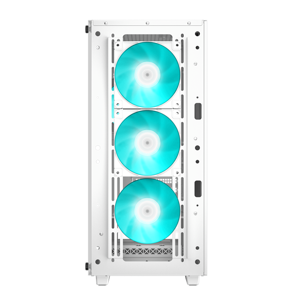 DeepCool Számítógépház - CC560 WHITE V2 (fehér, ablakos, 4x12cm LED venti, ATX, 1xUSB3.0, 1xUSB2.0, fehér) - Image 4