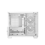 DeepCool Számítógépház - CG330 3F WH (fehér, ablakos, 3x12cm A-RGB, BTF, mATX, 2xUSB3.0, 1xUSB2.0) - Image 4