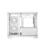 DeepCool Számítógépház - CG330 3F WH (fehér, ablakos, 3x12cm A-RGB, BTF, mATX, 2xUSB3.0, 1xUSB2.0) - Image 5