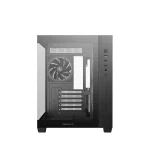 DeepCool Számítógépház - CG330 3F (fekete, ablakos, 3x12cm A-RGB, BTF, mATX, 2xUSB3.0, 1xUSB2.0) - Image 3