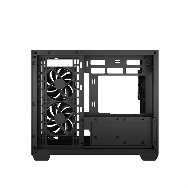 DeepCool Számítógépház - CG330 3F (fekete, ablakos, 3x12cm A-RGB, BTF, mATX, 2xUSB3.0, 1xUSB2.0) - Image 5