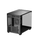 DeepCool Számítógépház - CG330 3F (fekete, ablakos, 3x12cm A-RGB, BTF, mATX, 2xUSB3.0, 1xUSB2.0) - Image 6