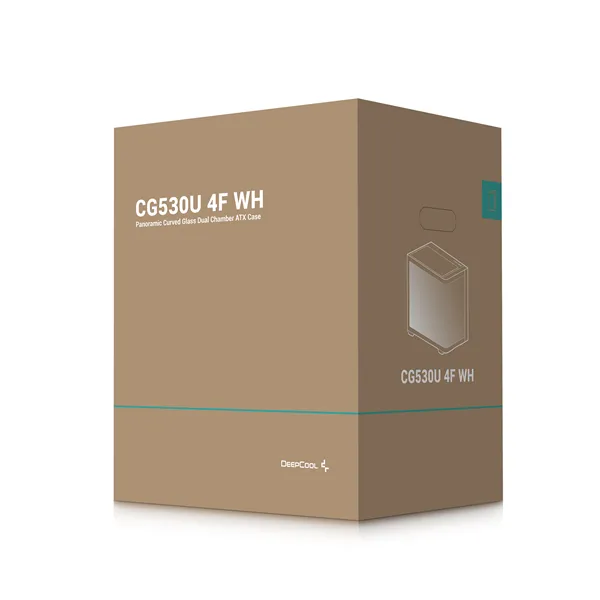 DeepCool Számítógépház - CG530U 4F WH (fehér, ablakos, 4x12cm A-RGB, BTF, ATX, 2xUSB3.0, 1xUSB2.0) - Image 9
