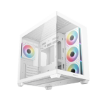 DeepCool Számítógépház - CG530 4F WH (fehér, ablakos, 4x12cm A-RGB, BTF, ATX, 2xUSB3.0, 1xUSB2.0) - Image 3