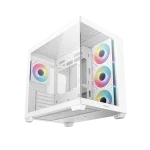 DeepCool Számítógépház - CG530 4F WH (fehér, ablakos, 4x12cm A-RGB, BTF, ATX, 2xUSB3.0, 1xUSB2.0) - Image 3