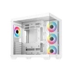 DeepCool Számítógépház - CG530 4F WH (fehér, ablakos, 4x12cm A-RGB, BTF, ATX, 2xUSB3.0, 1xUSB2.0) - Image 4
