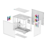 DeepCool Számítógépház - CG530 4F WH (fehér, ablakos, 4x12cm A-RGB, BTF, ATX, 2xUSB3.0, 1xUSB2.0) - Image 12
