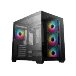 DeepCool Számítógépház - CG530 4F (fekete, ablakos, 4x12cm A-RGB, BTF, ATX, 2xUSB3.0, 1xUSB2.0)