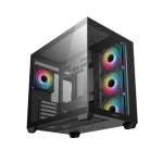 DeepCool Számítógépház - CG530 4F (fekete, ablakos, 4x12cm A-RGB, BTF, ATX, 2xUSB3.0, 1xUSB2.0) - Image 3