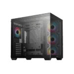 DeepCool Számítógépház - CG530 4F (fekete, ablakos, 4x12cm A-RGB, BTF, ATX, 2xUSB3.0, 1xUSB2.0) - Image 4