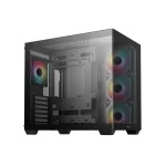 DeepCool Számítógépház - CG530 4F (fekete, ablakos, 4x12cm A-RGB, BTF, ATX, 2xUSB3.0, 1xUSB2.0) - Image 4