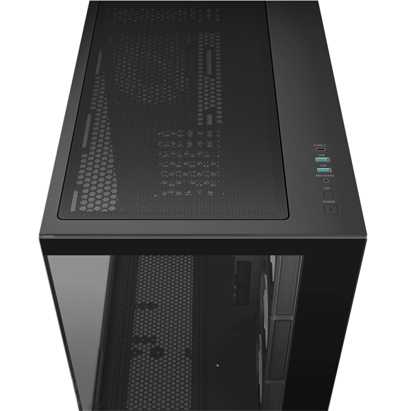 DeepCool Számítógépház - CG530 4F (fekete, ablakos, 4x12cm A-RGB, BTF, ATX, 2xUSB3.0, 1xUSB2.0) - Image 9