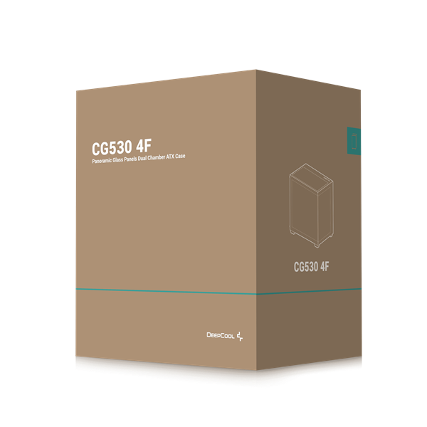 DeepCool Számítógépház - CG530 4F (fekete, ablakos, 4x12cm A-RGB, BTF, ATX, 2xUSB3.0, 1xUSB2.0) - Image 14