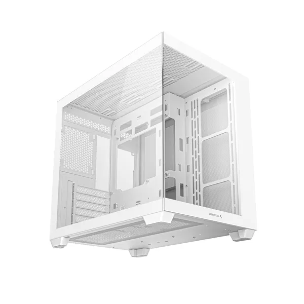 DeepCool Számítógépház - CG530 WH (fehér, ablakos, venti nélkül, BTF, ATX, 2xUSB3.0, 1xUSB2.0) - Image 3