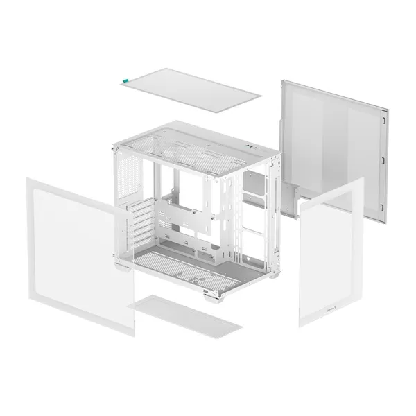 DeepCool Számítógépház - CG530 WH (fehér, ablakos, venti nélkül, BTF, ATX, 2xUSB3.0, 1xUSB2.0) - Image 12