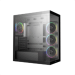 DeepCool Számítógépház - CG580 4F V2 (fekete, ablakos, 4x12cm A-RGB, BTF, ATX, 2xUSB3.0, 1xUSB2.0) - Image 2