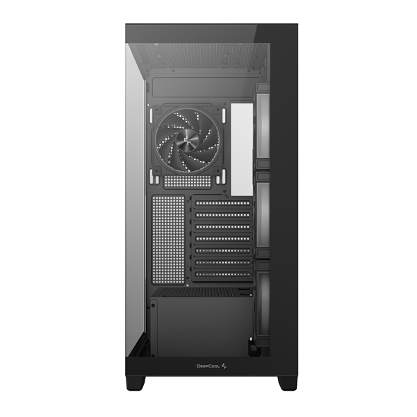 DeepCool Számítógépház - CG580 4F V2 (fekete, ablakos, 4x12cm A-RGB, BTF, ATX, 2xUSB3.0, 1xUSB2.0) - Image 3