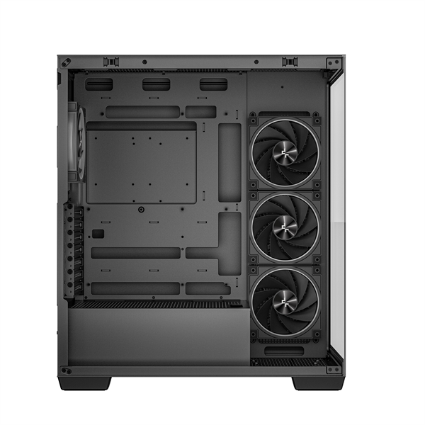 DeepCool Számítógépház - CG580 4F V2 (fekete, ablakos, 4x12cm A-RGB, BTF, ATX, 2xUSB3.0, 1xUSB2.0) - Image 4