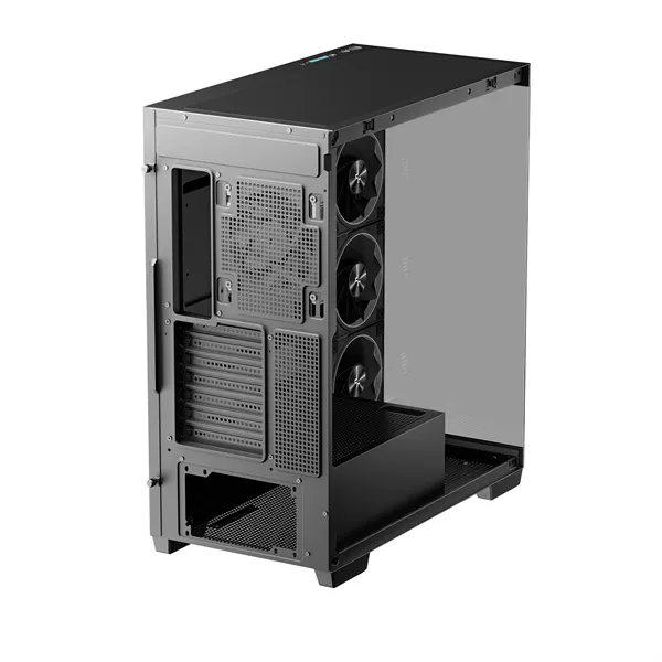 DeepCool Számítógépház - CG580 4F V2 (fekete, ablakos, 4x12cm A-RGB, BTF, ATX, 2xUSB3.0, 1xUSB2.0) - Image 6