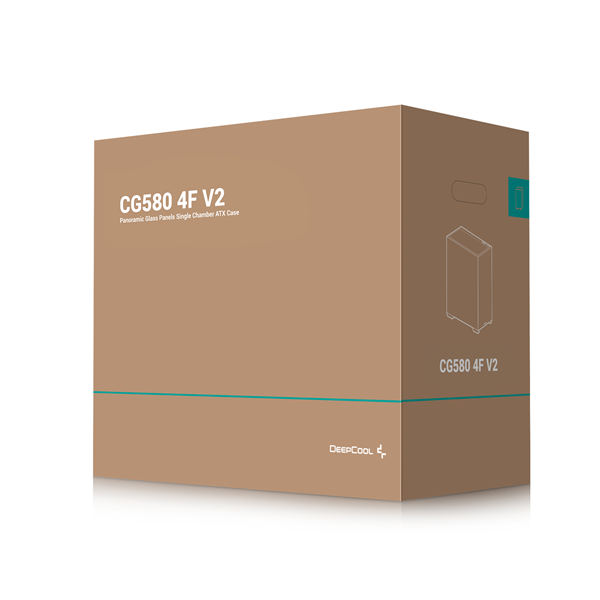 DeepCool Számítógépház - CG580 4F V2 (fekete, ablakos, 4x12cm A-RGB, BTF, ATX, 2xUSB3.0, 1xUSB2.0) - Image 13