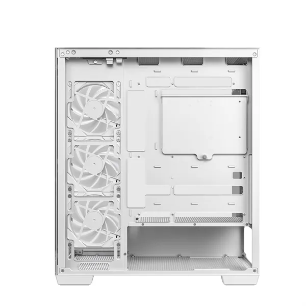 DeepCool Számítógépház - CG580 4F WH (fehér, ablakos, 4x12cm A-RGB, BTF, ATX, 2xUSB3.0, 1xUSB2.0) - Image 7