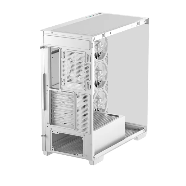 DeepCool Számítógépház - CG580 4F WH (fehér, ablakos, 4x12cm A-RGB, BTF, ATX, 2xUSB3.0, 1xUSB2.0) - Image 8