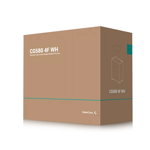 DeepCool Számítógépház - CG580 4F WH (fehér, ablakos, 4x12cm A-RGB, BTF, ATX, 2xUSB3.0, 1xUSB2.0) - Image 15