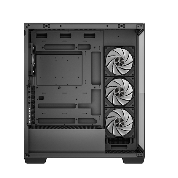 DeepCool Számítógépház - CG580 4F (fekete, ablakos, 4x12cm A-RGB, BTF, ATX, 2xUSB3.0, 1xUSB2.0) - Image 6