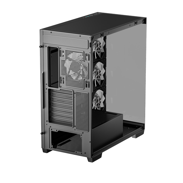 DeepCool Számítógépház - CG580 4F (fekete, ablakos, 4x12cm A-RGB, BTF, ATX, 2xUSB3.0, 1xUSB2.0) - Image 8