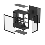 DeepCool Számítógépház - CG580 (fekete, ablakos, venti nélkül, BTF, ATX, 2xUSB3.0, 1xUSB2.0) - Image 10