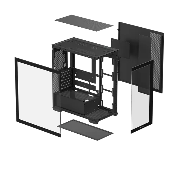 DeepCool Számítógépház - CG580 (fekete, ablakos, venti nélkül, BTF, ATX, 2xUSB3.0, 1xUSB2.0) - Image 10