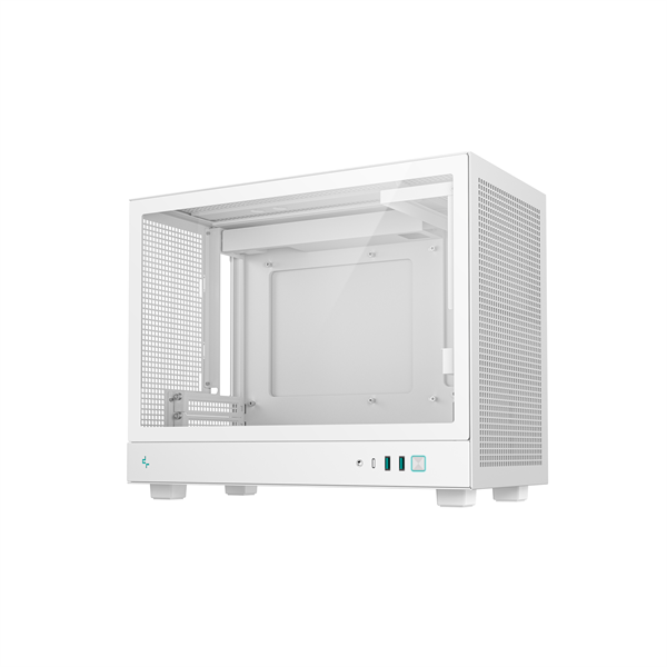 DeepCool Számítógépház - CH160 PLUS WH (fekete, mATX, 2xUSB3.0, Type-C, fehér) - Image 3