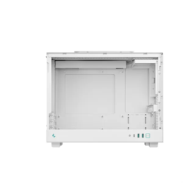 DeepCool Számítógépház - CH160 PLUS WH (mATX, 2xUSB3.0, Type-C, fehér) - Image 5