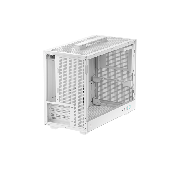 DeepCool Számítógépház - CH160 PLUS WH (fekete, mATX, 2xUSB3.0, Type-C, fehér) - Image 7